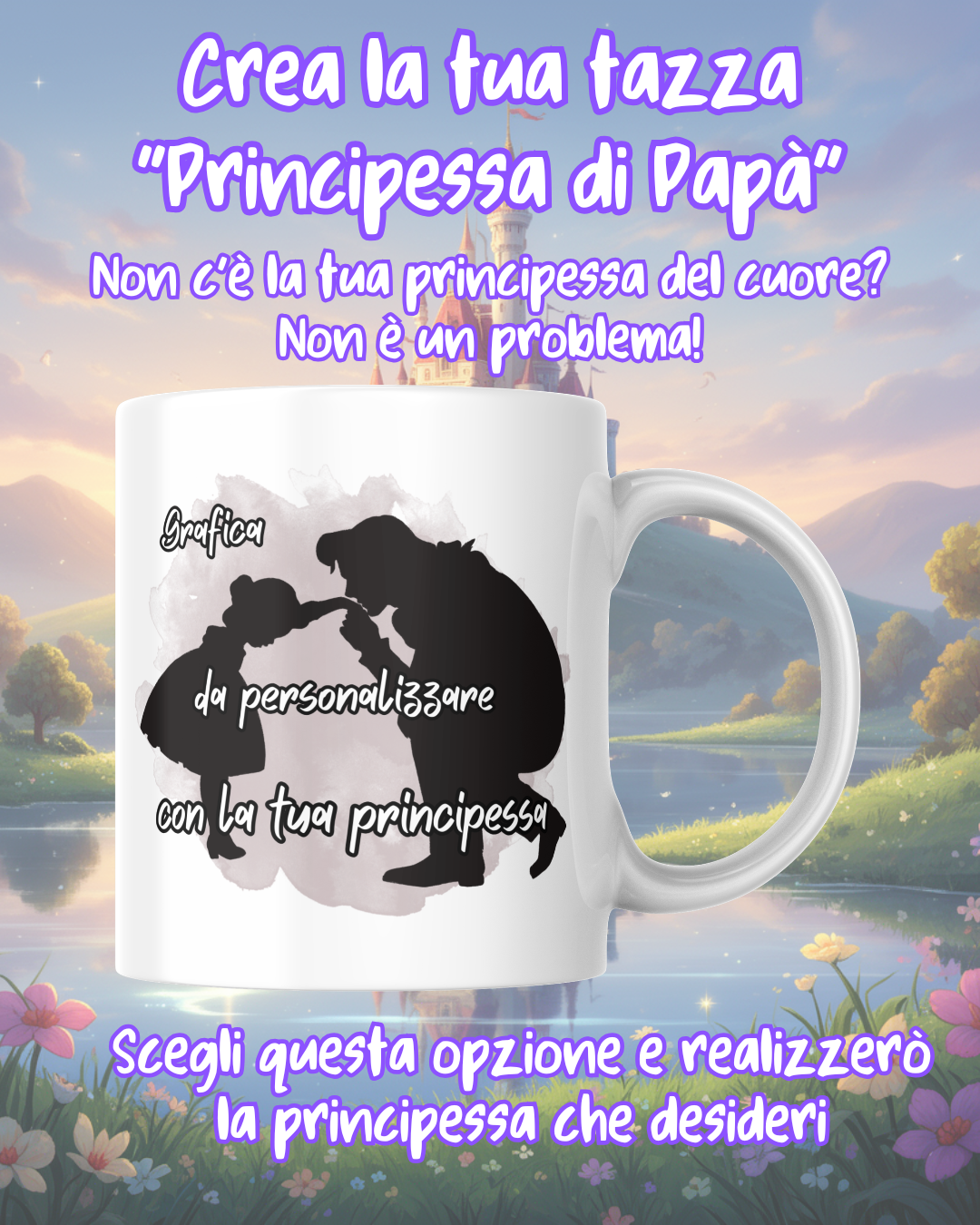 Tazza Principessa di Papà Personalizzata - Ceramica