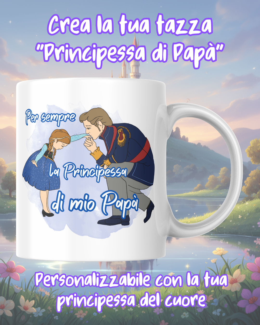 Tazza Principessa di Papà Personalizzata - Ceramica