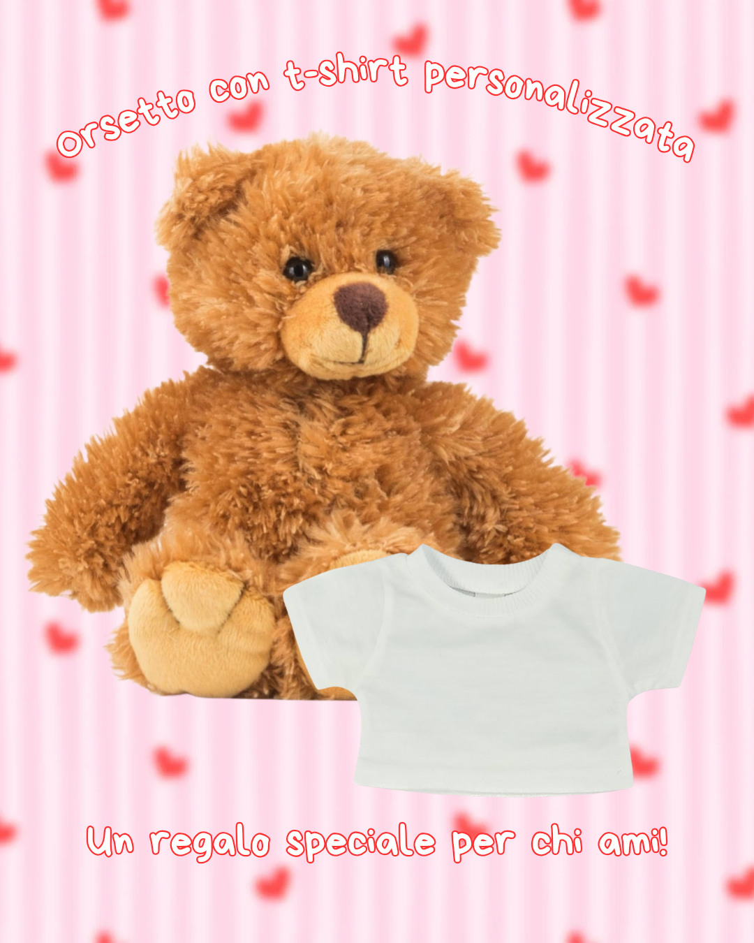 Orsetto con t-shirt personalizzata
