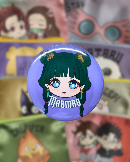 Spilla glossy Maomao 32 mm - Fatto a mano